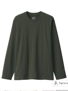 NWT Muji Womens organic cotton Crew Neck- M